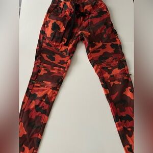 American Bazi Red and Orange Camouflage Pants